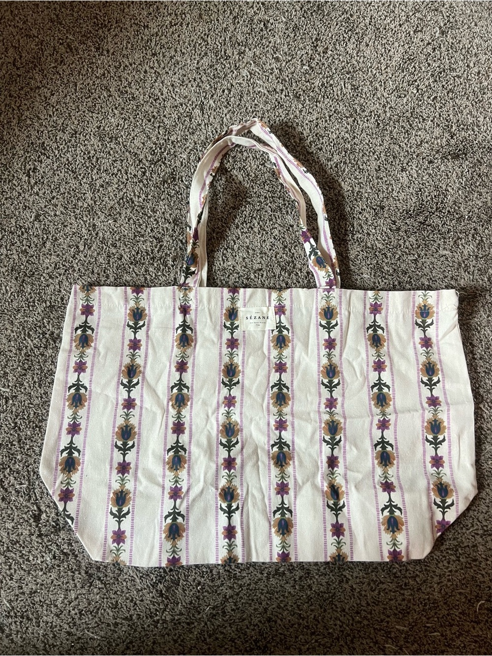 Sezane Floral Tote
